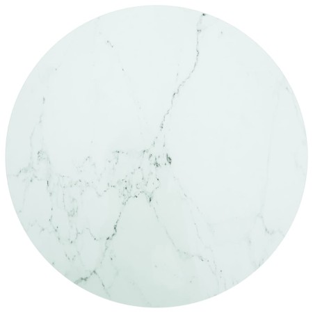 Tablero de mesa diseño mármol vidrio templado blanco Ø80x1 cm de , Tableros para mesas - Ref: Foro24-322250, Precio: 78,08 €,...