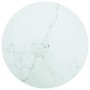 Tablero de mesa diseño mármol vidrio templado blanco Ø80x1 cm de , Tableros para mesas - Ref: Foro24-322250, Precio: 78,08 €,...