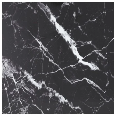 Tablero mesa diseño mármol vidrio templado negro 70x70 cm 6 mm by , Table tops - Ref: Foro24-322272, Price: 46,55 €, Discount: %
