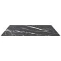 Tablero mesa diseño mármol vidrio templado negro 70x70 cm 6 mm by , Table tops - Ref: Foro24-322272, Price: 46,55 €, Discount: %