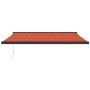 Toldo retráctil aluminio y tela naranja y marrón 4,5x3 m de , Toldos - Ref: Foro24-3154619, Precio: 657,04 €, Descuento: %