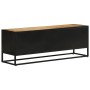Mueble de TV madera de mango sin tratar y hierro 110x30x40 cm de , Muebles TV - Ref: Foro24-353887, Precio: 201,40 €, Descuen...