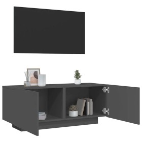 Mueble para TV madera contrachapada gris 100x35x40 cm de , Muebles TV - Ref: Foro24-804438, Precio: 86,49 €, Descuento: %