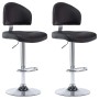 Taburetes de cocina 2 unidades cuero sintético negro de , Taburetes de cocina - Ref: Foro24-249656, Precio: 162,03 €, Descuen...