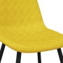 Sillas de comedor 2 uds terciopelo amarillo mostaza en Sillas de comedor | Comprar online en Foru.es