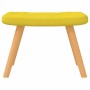 Silla mecedora con reposapiés tela amarillo mostaza de , Mecedoras - Ref: Foro24-327629, Precio: 114,36 €, Descuento: %