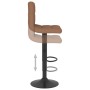 Taburete de cocina de tela marrón de , Taburetes de cocina - Ref: Foro24-334275, Precio: 74,28 €, Descuento: %