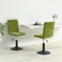 Sillas de comedor giratorias 2 uds de terciopelo verde claro de , Sillas de comedor - Ref: Foro24-335743, Precio: 119,92 €, D...