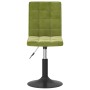 Sillas de comedor giratorias 2 uds de terciopelo verde claro de , Sillas de comedor - Ref: Foro24-335743, Precio: 119,92 €, D...