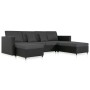 Sofá cama extraíble de 4 plazas cuero sintético negro de , Sofás - Ref: Foro24-287217, Precio: 1,00 €, Descuento: %