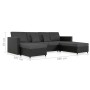 Sofá cama extraíble de 4 plazas cuero sintético negro de , Sofás - Ref: Foro24-287217, Precio: 1,00 €, Descuento: %