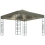 Carpa cenador de jardín con tira de luz LED 3x3m taupé 180 g/m² de , Carpas y cenadores - Ref: Foro24-3070309, Precio: 258,34...