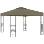 Carpa cenador de jardín con tira de luz LED 3x3m taupé 180 g/m² de , Carpas y cenadores - Ref: Foro24-3070309, Precio: 258,34...
