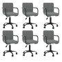 Sillas de comedor giratorias 6 unidades terciopelo gris oscuro de , Sillas de comedor - Ref: Foro24-3088024, Precio: 377,21 €...