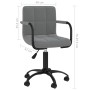 Sillas de comedor giratorias 6 unidades terciopelo gris oscuro de , Sillas de comedor - Ref: Foro24-3088024, Precio: 377,21 €...