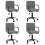 Sillas de comedor giratorias 4 unidades terciopelo gris oscuro de , Sillas de comedor - Ref: Foro24-3088013, Precio: 252,66 €...