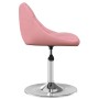 Silla de comedor giratoria 6 uds terciopelo rosa de , Sillas de comedor - Ref: Foro24-3088774, Precio: 330,64 €, Descuento: %