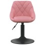 Silla de comedor giratoria 6 uds terciopelo rosa de , Sillas de comedor - Ref: Foro24-3088807, Precio: 343,72 €, Descuento: %
