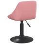 Silla de comedor giratoria 6 uds terciopelo rosa de , Sillas de comedor - Ref: Foro24-3088807, Precio: 343,72 €, Descuento: %