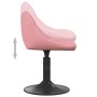 Silla de comedor giratoria 6 uds terciopelo rosa de , Sillas de comedor - Ref: Foro24-3088807, Precio: 343,72 €, Descuento: %