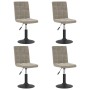 Sillas de comedor giratorias 4 uds de terciopelo gris claro de , Sillas de comedor - Ref: Foro24-3089289, Precio: 221,27 €, D...