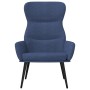 Sillón de relax con reposapiés de tela azul de , Sillones - Ref: Foro24-3097433, Precio: 122,46 €, Descuento: %