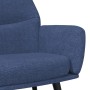 Sillón de relax con reposapiés de tela azul de , Sillones - Ref: Foro24-3097433, Precio: 122,46 €, Descuento: %