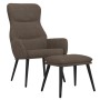 Sillón de relax con reposapiés tela gris taupé de , Sillones - Ref: Foro24-3097438, Precio: 122,78 €, Descuento: %