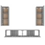 Set de muebles para TV 4 pzas madera contrachapada gris Sonoma de , Muebles TV - Ref: Foro24-3114204, Precio: 152,29 €, Descu...