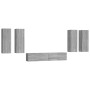 Set de muebles para TV 6 pzas madera contrachapada gris Sonoma de , Muebles TV - Ref: Foro24-3114348, Precio: 233,42 €, Descu...