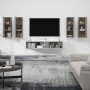 Set de muebles para TV 6 pzas madera contrachapada gris Sonoma de , Muebles TV - Ref: Foro24-3114348, Precio: 233,42 €, Descu...