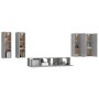 Set de muebles para TV 6 pzas madera contrachapada gris Sonoma de , Muebles TV - Ref: Foro24-3114348, Precio: 233,42 €, Descu...