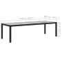 Set comedor de jardín 11 piezas y cojines ratán sintético negro de , Conjuntos de jardín - Ref: Foro24-3094872, Precio: 935,3...
