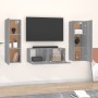 Set de muebles para TV 3 pzas madera contrachapada gris Sonoma de , Muebles TV - Ref: Foro24-3120234, Precio: 116,56 €, Descu...