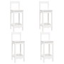 Set de bar 5 piezas madera maciza de pino blanco de , muebles para cocinas y comedores - Ref: Foro24-3124743, Precio: 282,84 ...
