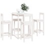 Set de bar 5 piezas madera maciza de pino blanco de , muebles para cocinas y comedores - Ref: Foro24-3124743, Precio: 282,84 ...