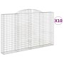 Cestas de gaviones 10 uds forma de arco hierro 300x30x180/200cm de , Maceteros y jardineras - Ref: Foro24-3146601, Precio: 1,...