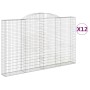 Cestas de gaviones 12 uds forma de arco hierro 300x30x180/200cm de , Maceteros y jardineras - Ref: Foro24-3146603, Precio: 1,...