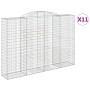 Cestas de gaviones 11 uds forma de arco hierro 300x50x200/220cm de , Maceteros y jardineras - Ref: Foro24-3146800, Precio: 2,...