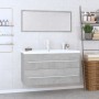 Conjunto de muebles de baño 3 piezas gris hormigón de , Muebles de baño - Ref: Foro24-3152851, Precio: 270,50 €, Descuento: %