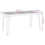 Juego de comedor de jardín 7 pzas madera maciza acacia y metal de , Conjuntos de jardín - Ref: Foro24-3155417, Precio: 726,23...