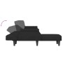 Sofá cama en forma de L terciopelo negro 271x140x70 cm de , Sofás - Ref: Foro24-3157279, Precio: 454,25 €, Descuento: %
