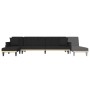 Sofá cama en forma de L terciopelo negro 271x140x70 cm de , Sofás - Ref: Foro24-3157279, Precio: 454,25 €, Descuento: %