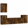 Set de muebles de TV 5 pzas madera contrachapada roble ahumado de , Muebles TV - Ref: Foro24-3188571, Precio: 182,13 €, Descu...