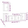 Set de muebles de TV 5 pzas madera contrachapada roble ahumado de , Muebles TV - Ref: Foro24-3188571, Precio: 182,13 €, Descu...