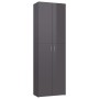 Armario de oficina de contrachapada gris brillo 60x32x190 cm de , Armarios archivadores - Ref: Foro24-800305, Precio: 173,64 ...