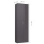 Armario de oficina de contrachapada gris brillo 60x32x190 cm de , Armarios archivadores - Ref: Foro24-800305, Precio: 173,64 ...