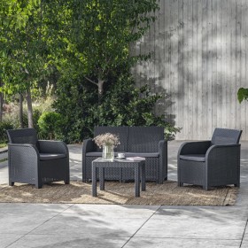 Keter Mesa de jardín Rosalie grafito de , Mesas de jardín - Ref: Foro24-441304, Precio: 45,88 €, Descuento: %