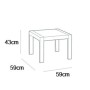 Keter Mesa de jardín Rosalie grafito de , Mesas de jardín - Ref: Foro24-441304, Precio: 45,88 €, Descuento: %