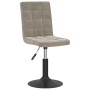 Sillas de comedor giratorias 2 uds de terciopelo gris claro de , Sillas de comedor - Ref: Foro24-335741, Precio: 114,28 €, De...